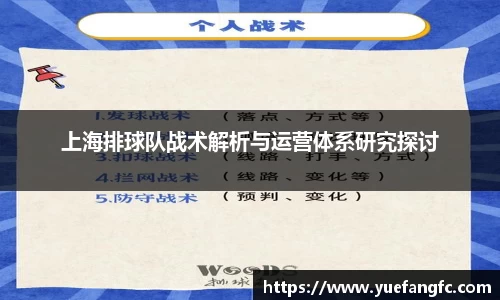 上海排球队战术解析与运营体系研究探讨